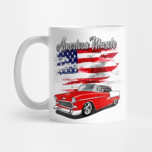 1955 Gypsy Red Chevy Bel Air American Muscle Print Mug